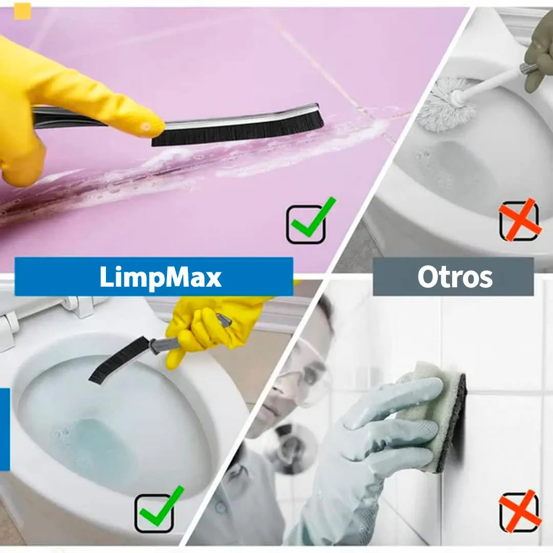 Cepillo LimpMax - ¡Esquinas Impecables y Brillantes al Instante!